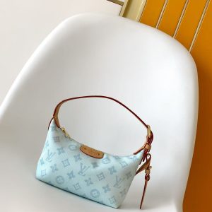 p500hills Pochette Underarm Handbag】M82949 (Blue Denim) 18.5cm M27509 Vintage Print M28250 Blue
